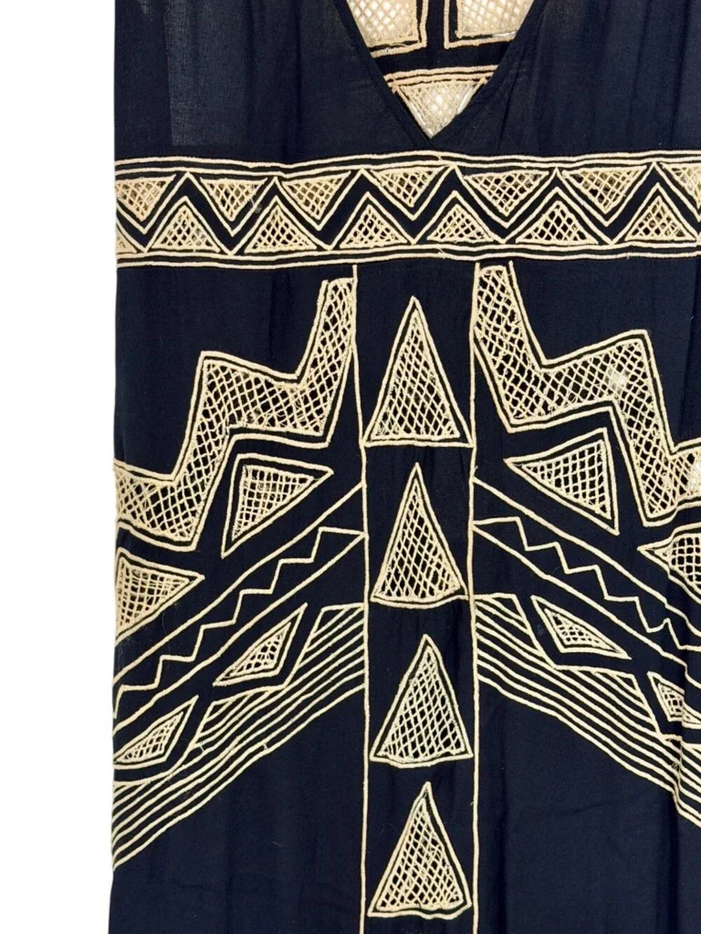 RARE VTG NWOT Free People Jen’s Pirate Booty Black Embroidered Maxi Dress | Boho - Picture 5 of 16